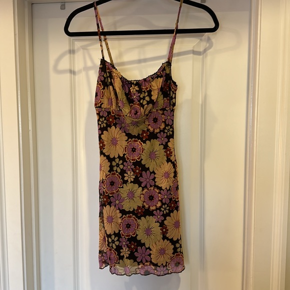 Princess Polly Brown Floral Dress Size 2 - Picture 7 of 12